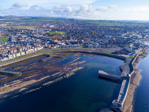 aerial photo of saltcoats