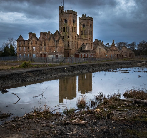 photo of abandoned castle in Wishaw